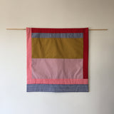 Stripes for your Wall Blanket # 12 - Rose/Blue stripe