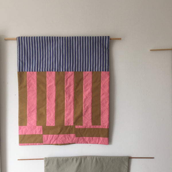 Stripes for your Wall Blanet # 6 - Pink/Blue